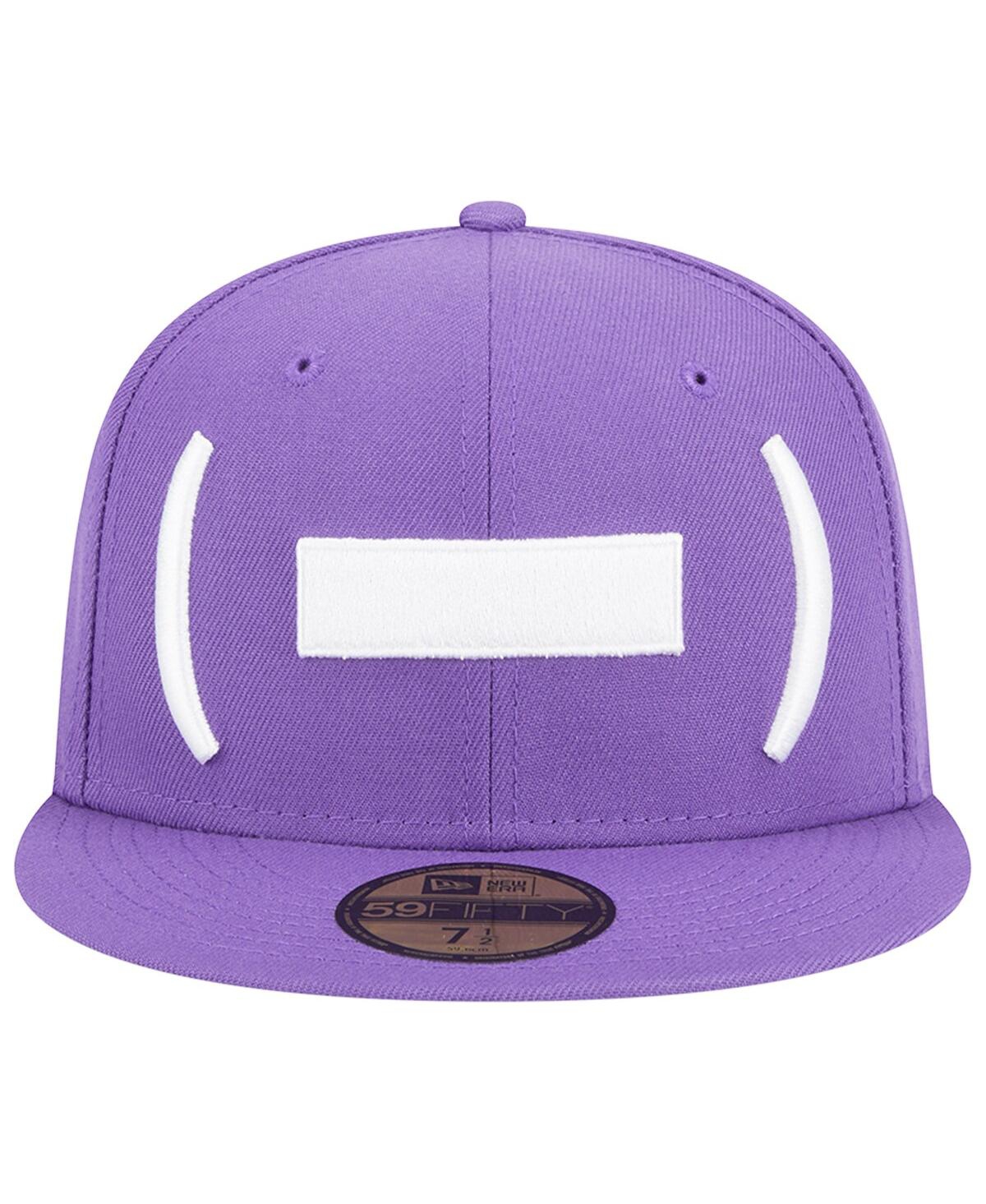 Shop New Era Men's  Purple Winston-salem Dash Theme Nights Hyphen 59fifty Fitted Hat