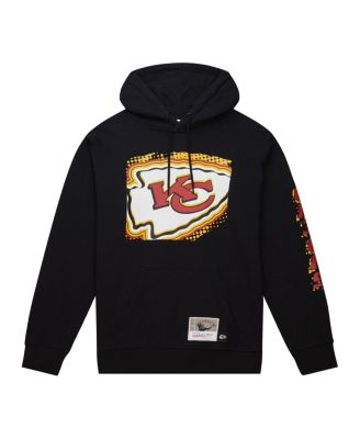 Men's Black Kansas City Chiefs Gridiron Classics Big Face 7.0 Pullover Hoodie