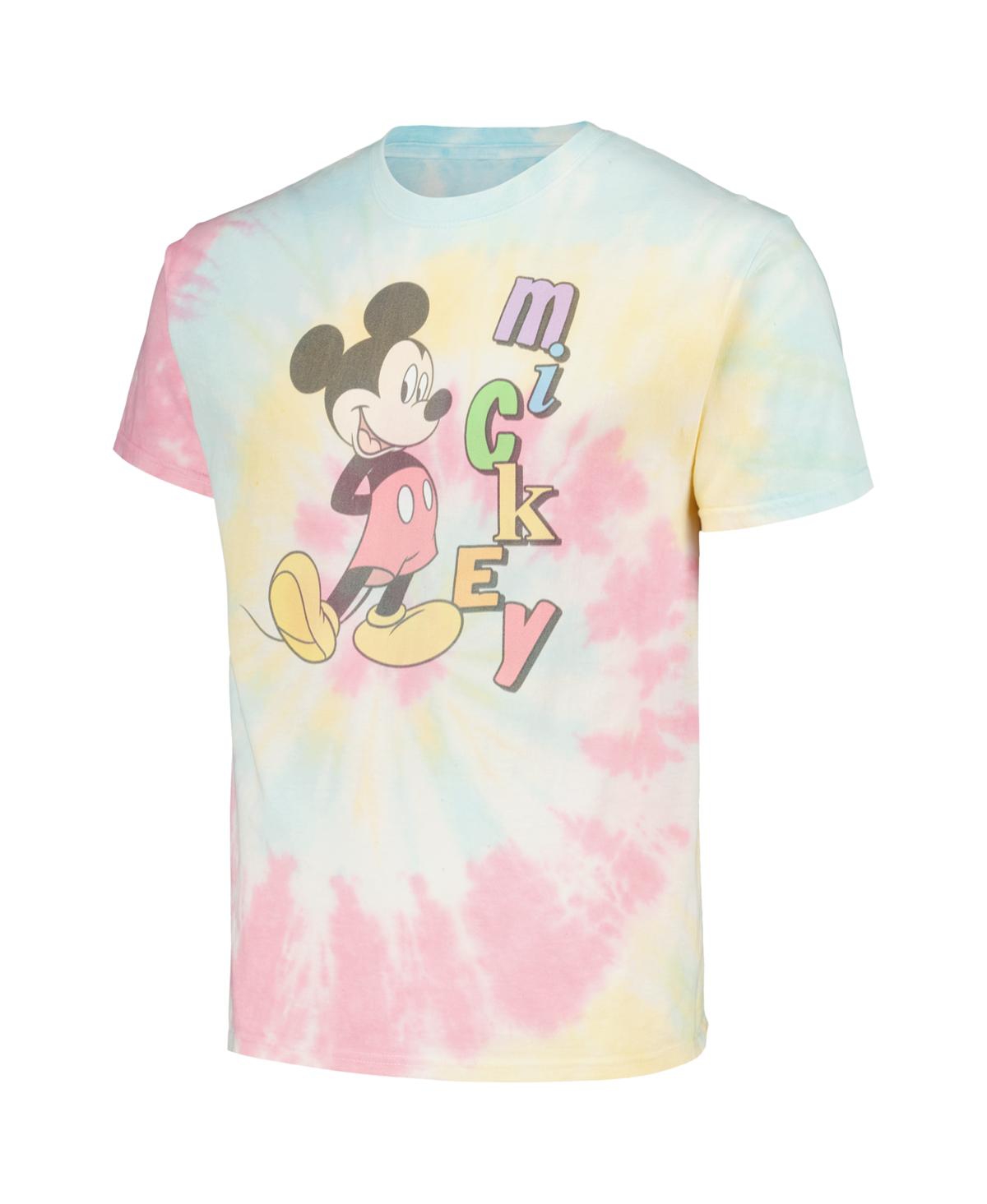Shop Mad Engine Men's And Women's Mickey And Friends Name Graphic T-shirt In Blue