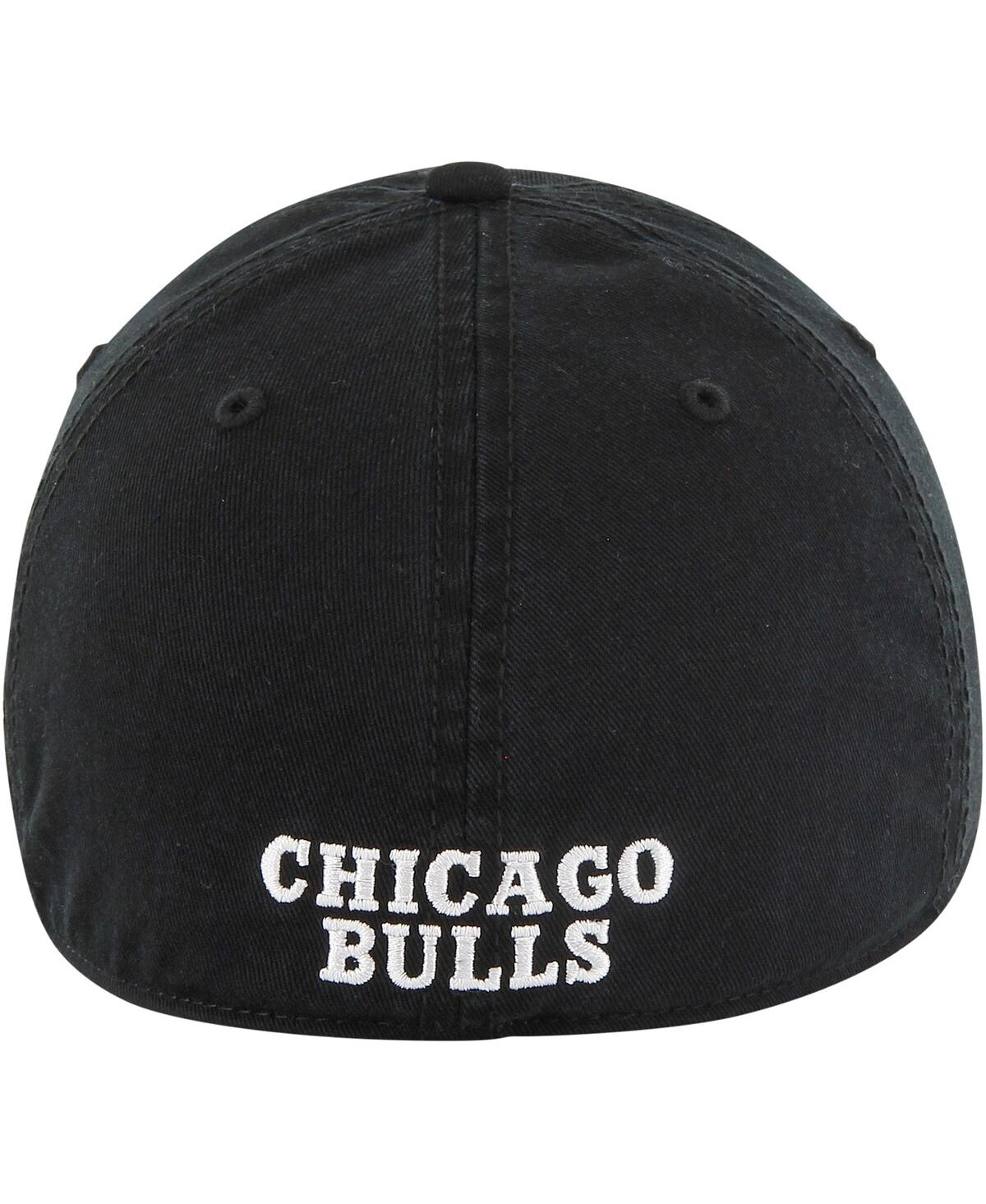 Men's '47 Brand Black Chicago Bulls Classic Franchise Fitted Hat