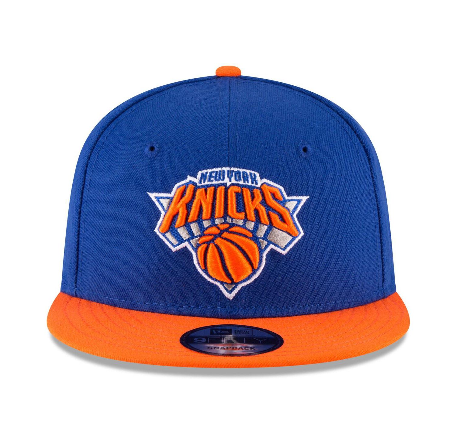 Мужская сине-оранжевая двухцветная кепка New York Knicks с регулируемой длиной 9 футов
