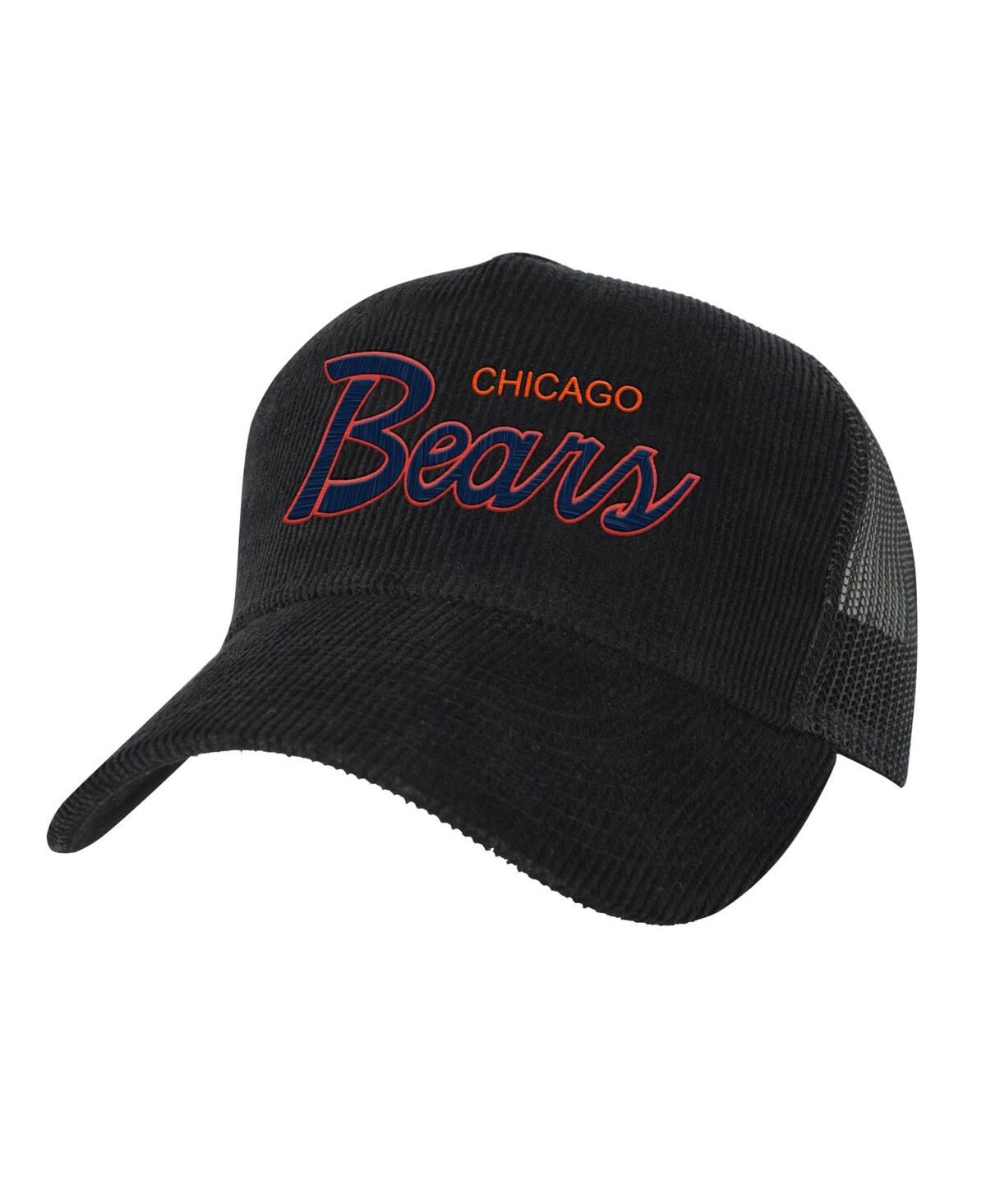 Youth Boys Mitchell & NessChicago Bears Times Up Precurved Trucker Adjustable Hat - Black