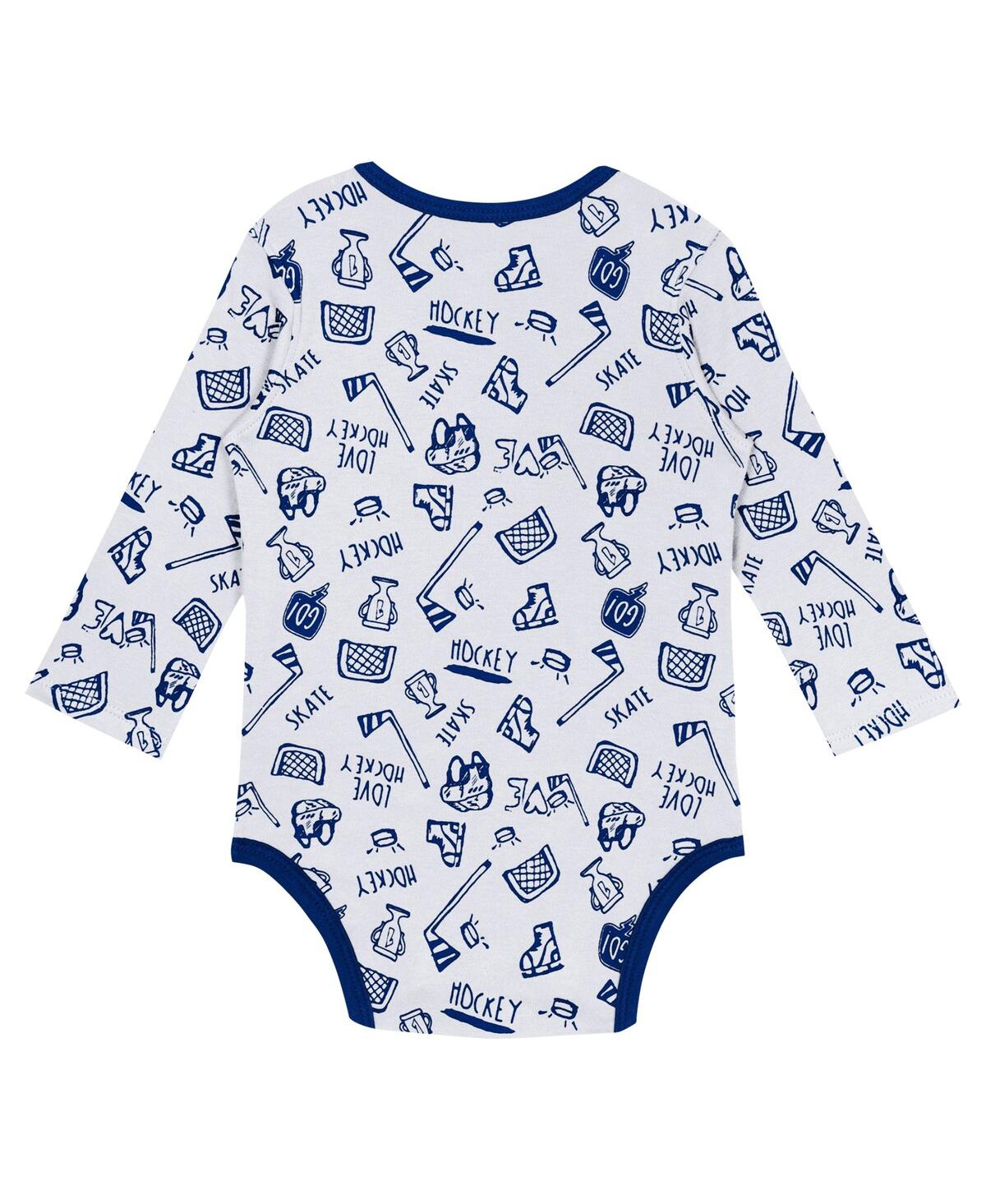 Shop Outerstuff Baby Boys And Girls White Tampa Bay Lightning Dynamic Defender Long Sleeve Bodysuit