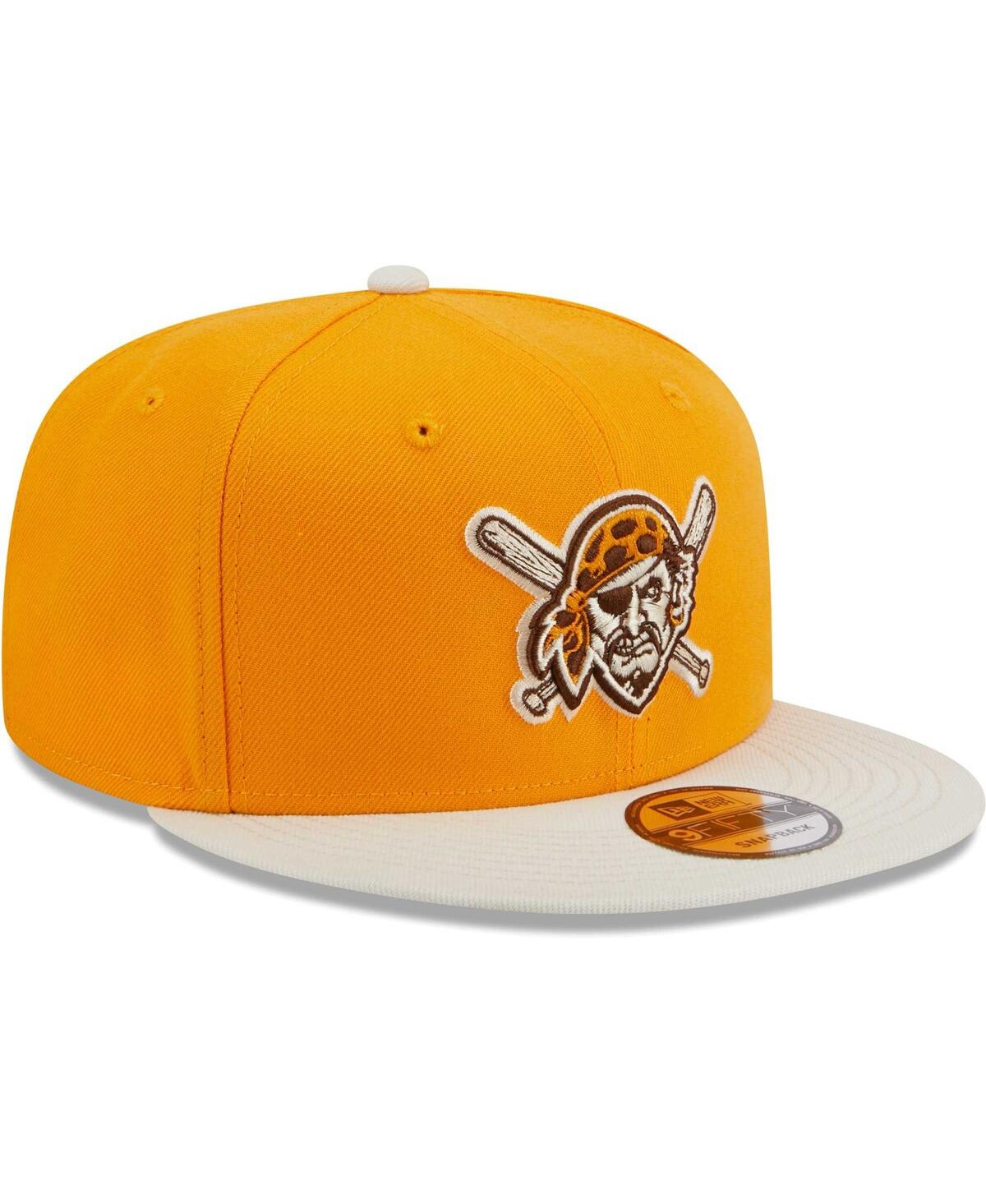 Shop New Era Men's  Gold Pittsburgh Pirates Tiramisu 9fifty Snapback Hat