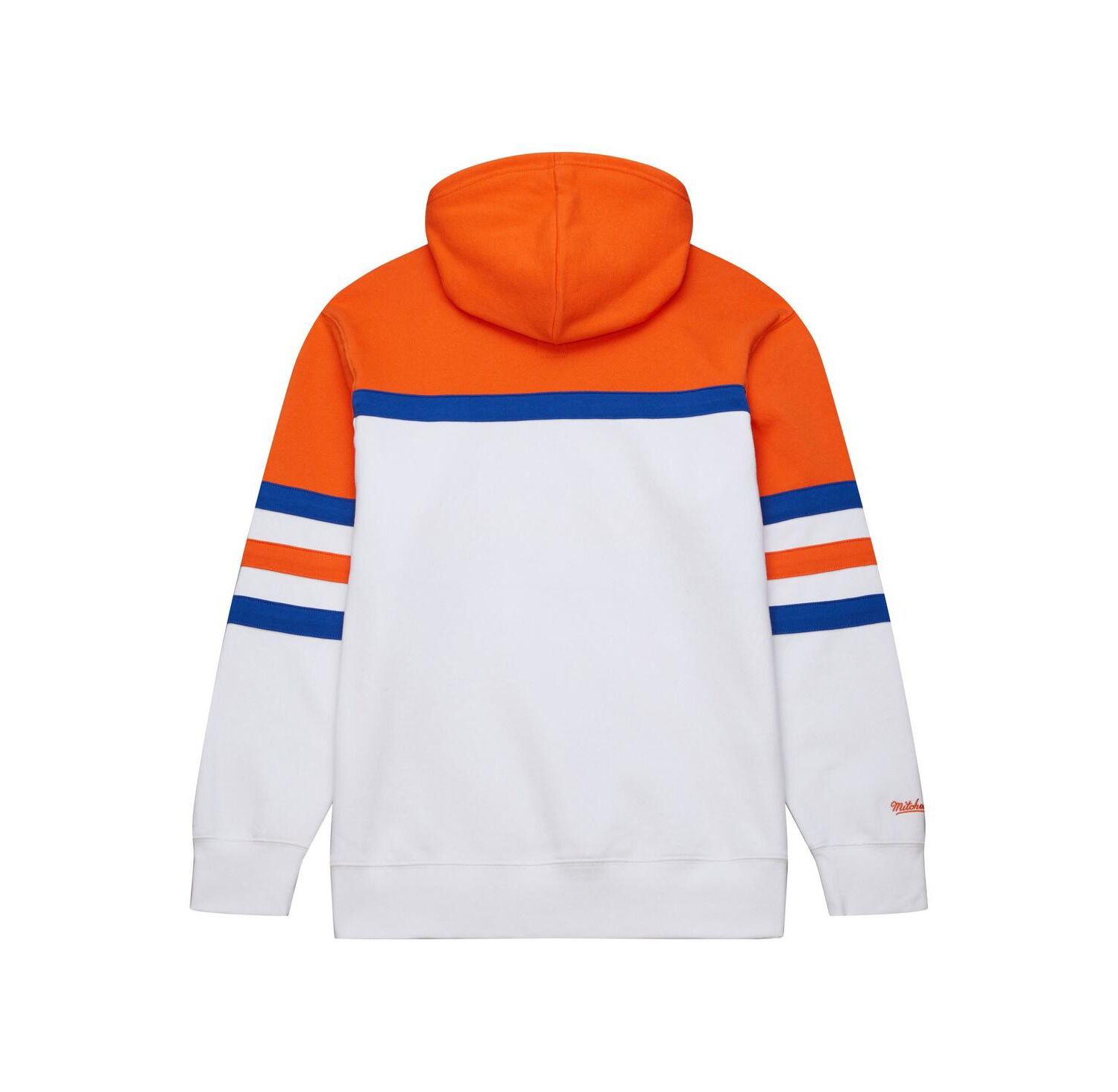 Men's White, Orange New York Islanders Head Coach Pullover Hoodie
