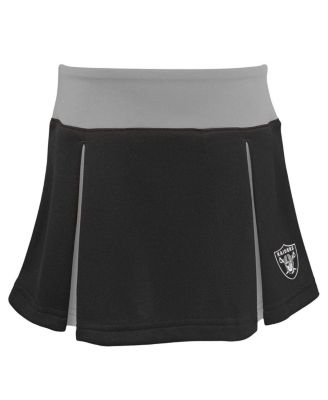 Big Girls Black Las Vegas Raiders Spirit Two-Piece Cheerleader Set