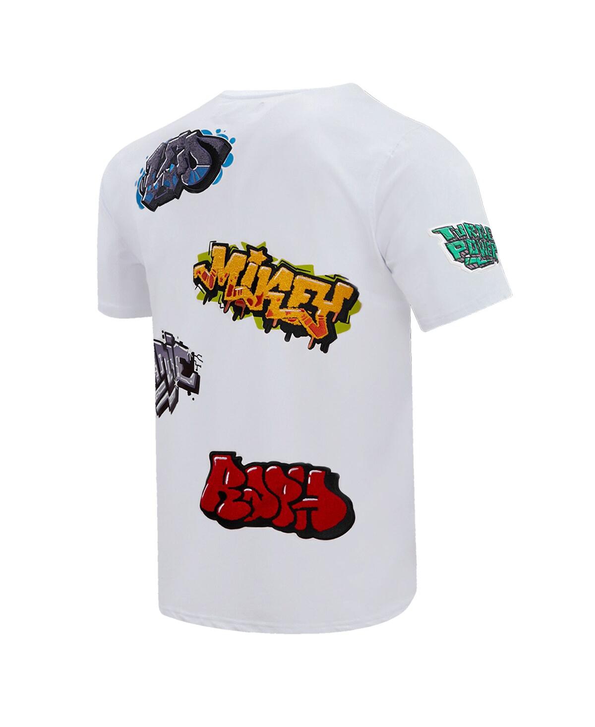 FREEZE MAX MEN'S AND WOMEN'S FREEZE MAX WHITE TEENAGE MUTANT NINJA TURTLES DEFENDERS OF NYC GRAPHIC T-SHIRT 