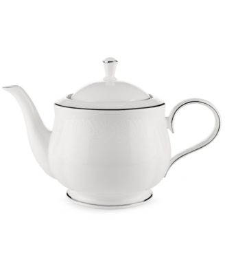 Lenox - "Hannah Platinum" Teapot, 40 oz.