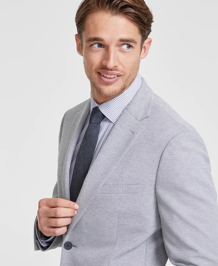 Men's Slim-Fit Solid Knit Sport Coat - thumbnail 5