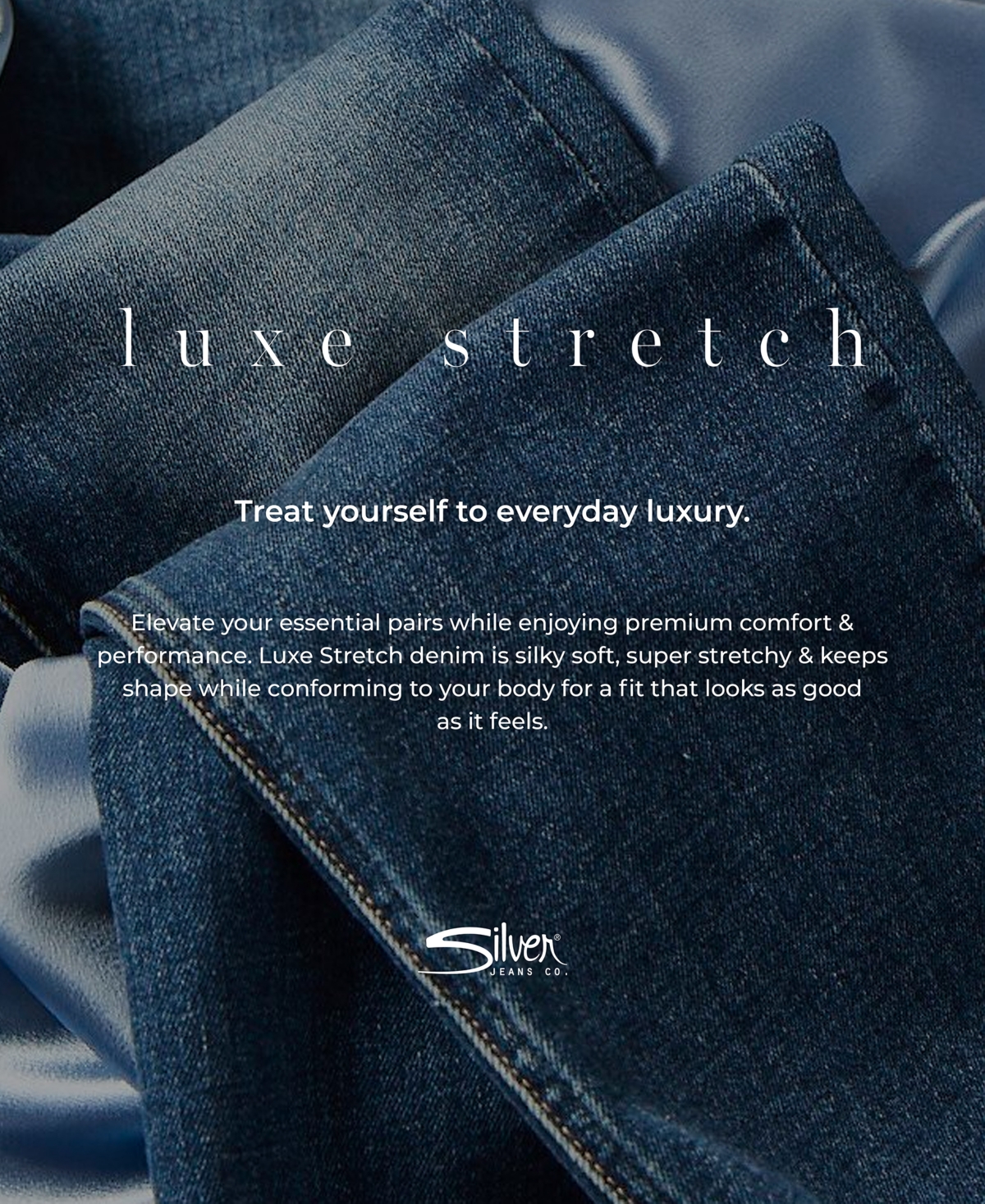 Silver Jeans Co. Women's Elyse Luxe Stretch Mid Rise Comfort Fit Denim Capri