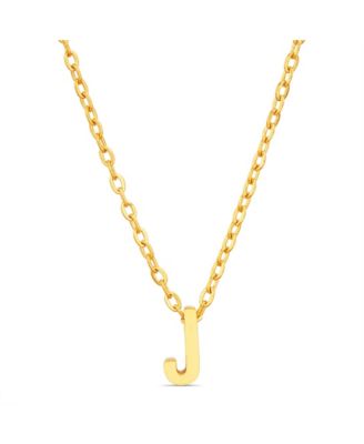 kensie Gold-Tone Letter Initial Pendant Necklace - J