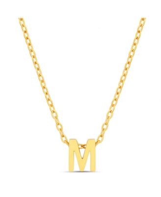 kensie Gold-Tone Letter Initial Pendant Necklace - M