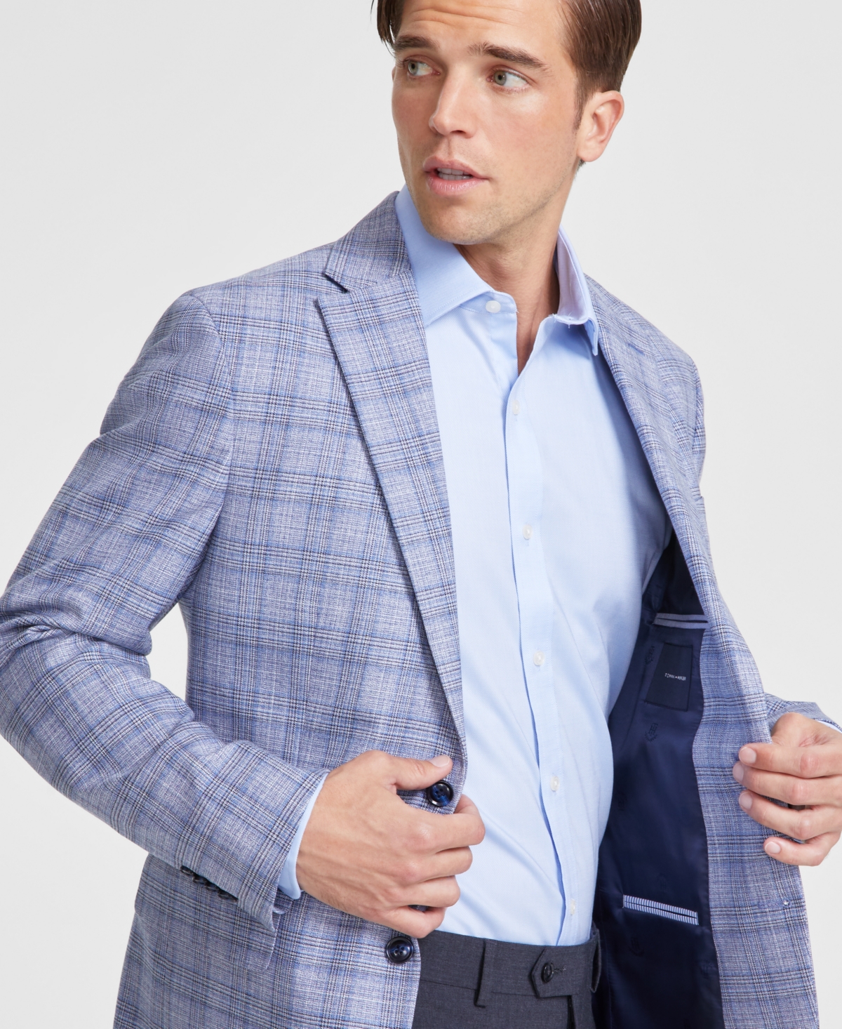 Tommy Hilfiger Men's Modern-Fit Plaid Sport Coat
