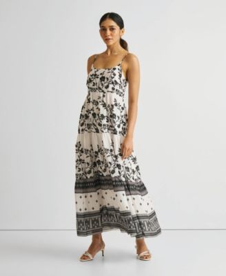 Women's Strappy Tiered Maxi Dress