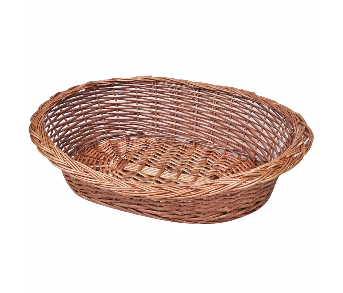 Willow Dog Basket/Pet Bed Natural 27.6" - Brown