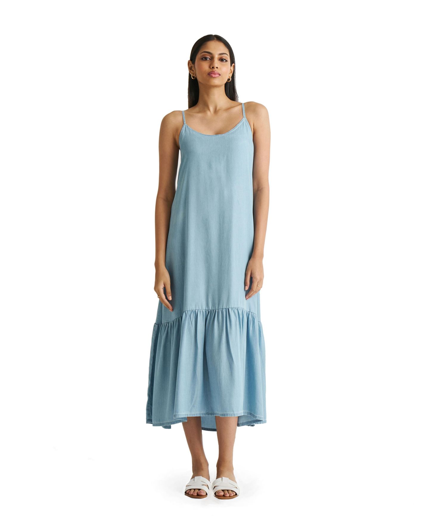 Женское платье Reistor Flowy Maxi, цвет: Океанский синий — фото 1