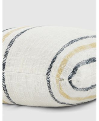 Striped Yarn Dyed Decorative Pillow, 20" x 20"