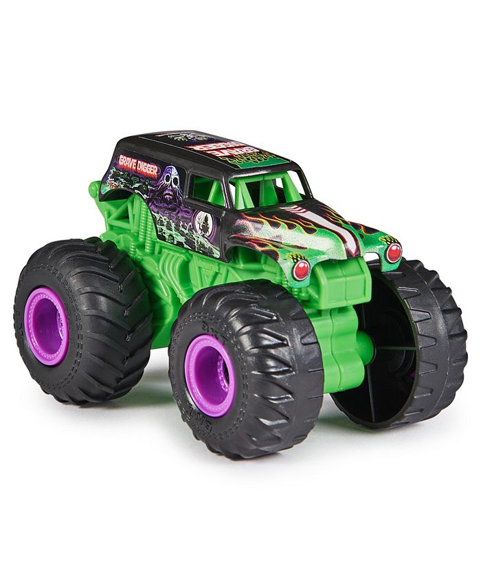 Monster Jam, Grave Digger Remote Control Monster Truck 1:64 Scale, Includes Ramp, RC Cars - Multi