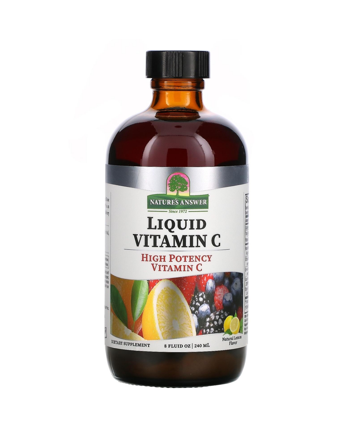 Liquid Vitamin C Natural Lemon - 8 fl oz (240 ml) - Assorted Pre-Pack