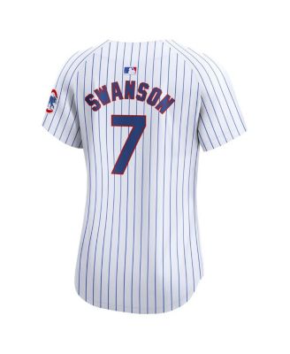 Women's Dansby Swanson White Chicago Cubs Home Limited Player Jersey