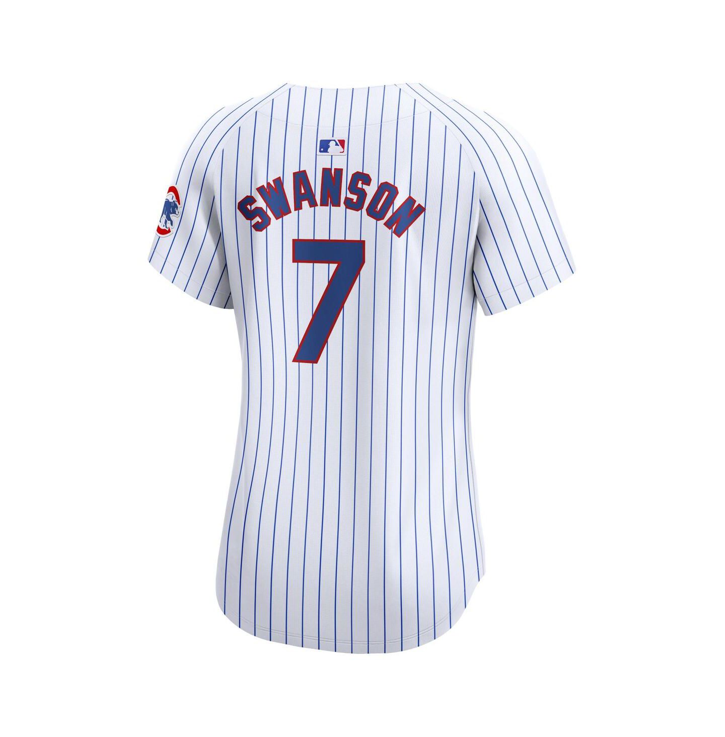 Женский топ Nike Dansby Swanson White Chicago Cubs Home Limited Player Jersey — фото 2