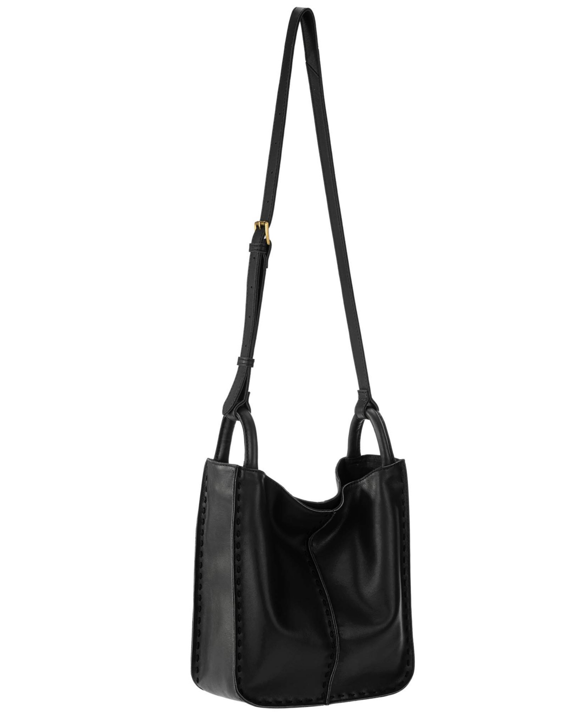 The Sak Los Feliz Leather Crossbody Bag In Black
