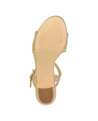 Women's Haldemiy Two Band Ankle Strap Platform Dress Sandals