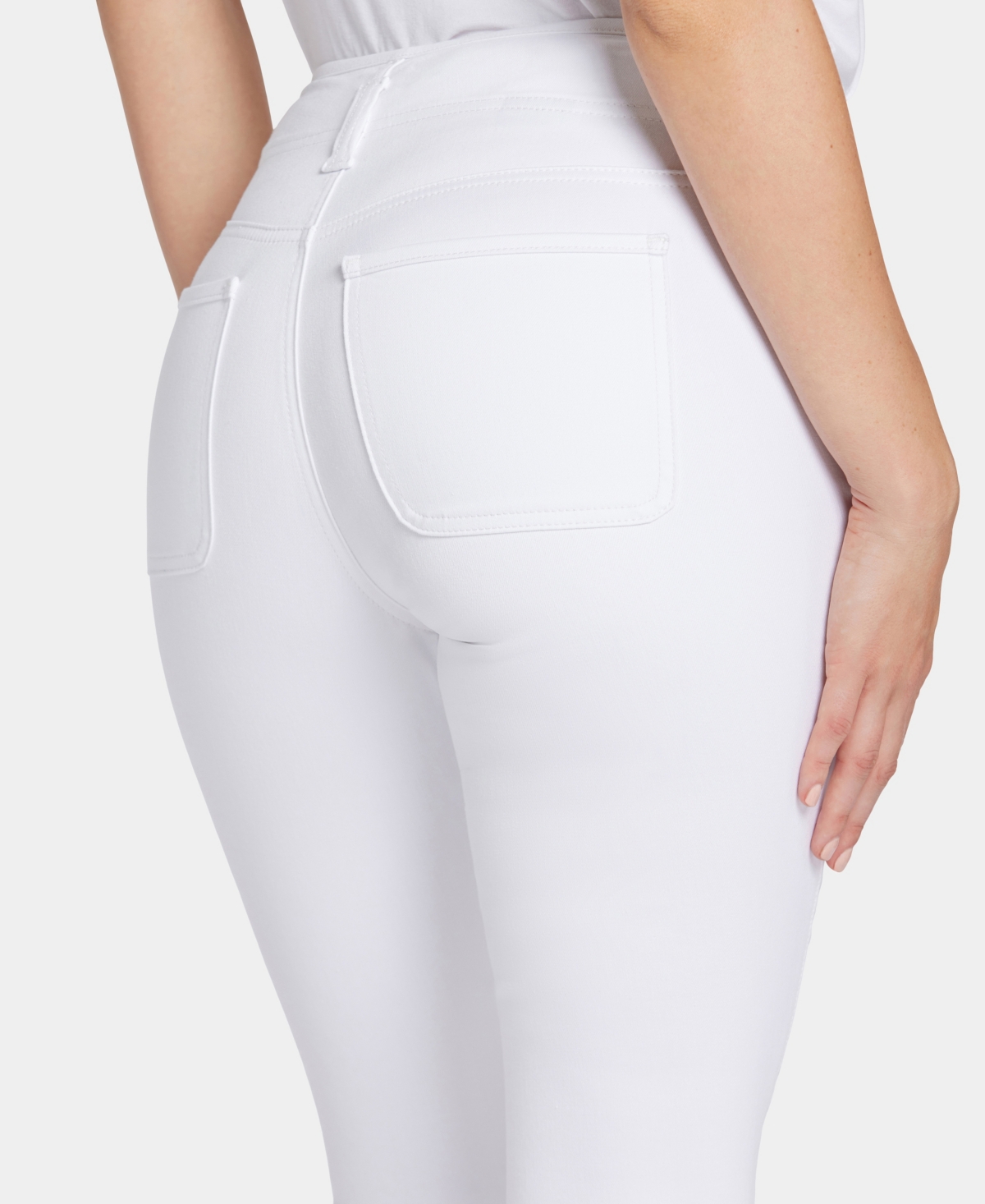 Shop Nydj Women's Hr Ami Skinny Capri Jeans In Optic White