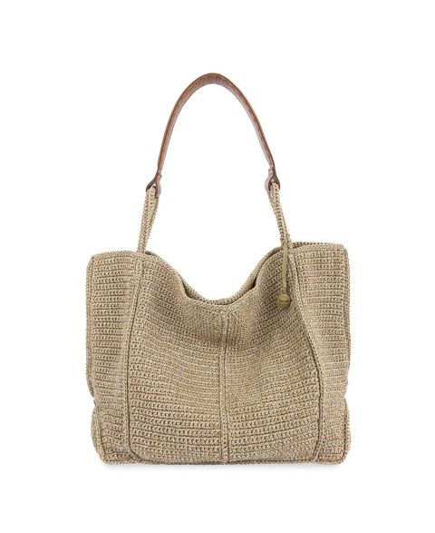 Женская сумка The Sak Los Feliz Crochet Tote, цвет: Bamboo Static