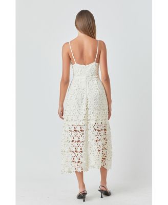 Women's Lace Cami Midi Dress