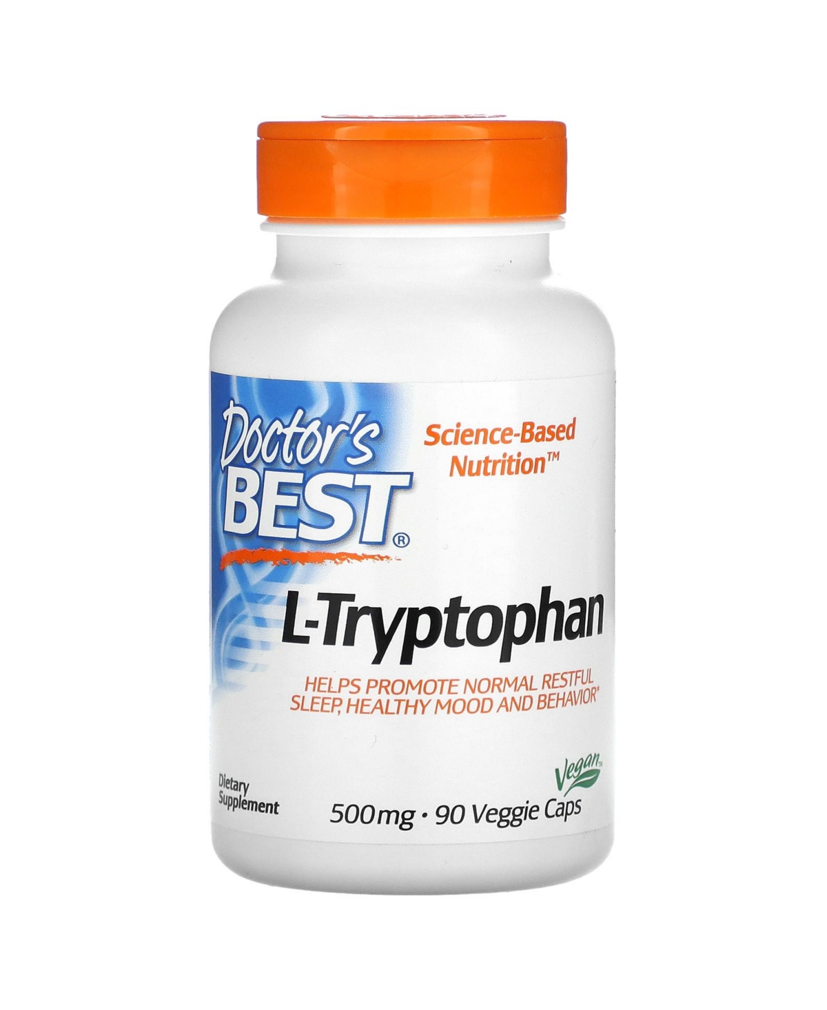 L-Tryptophan 500 mg - 90 Veggie Caps - Assorted Pre-Pack