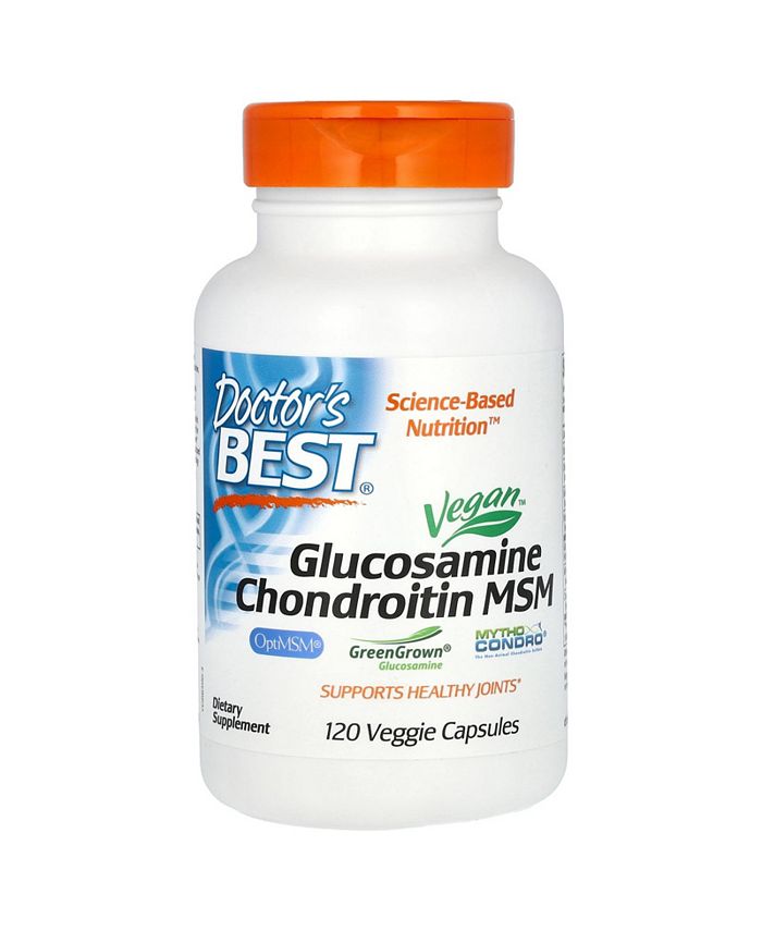Doctor's Best Nutrition Glucosamine Chondroitin MSM - 120 Veggie Caps ...