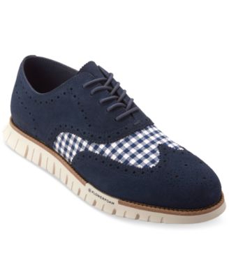thumbnail image 2 of Cole Haan Men's Zergrand Remastered Wingtip Oxfords – Black Leather, Style C39601 2 of 5