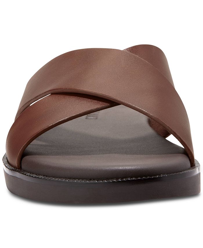 Cole Haan Men's Nantucket Cross Strap Slip-On Slide Sandals - Macy's