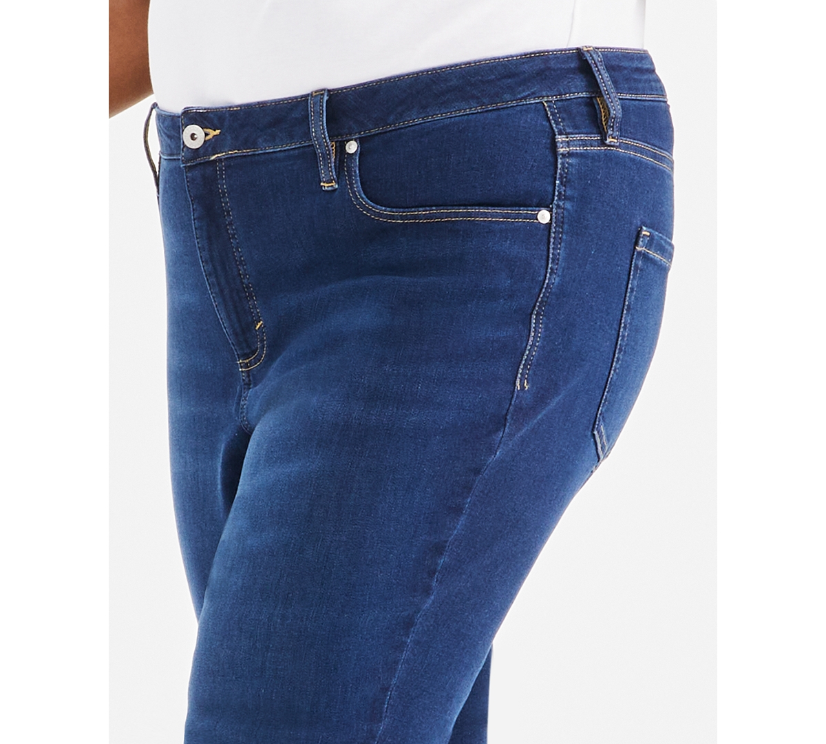 Style & Co Plus Size Mid-Rise Slim-Leg Stretch Jeans