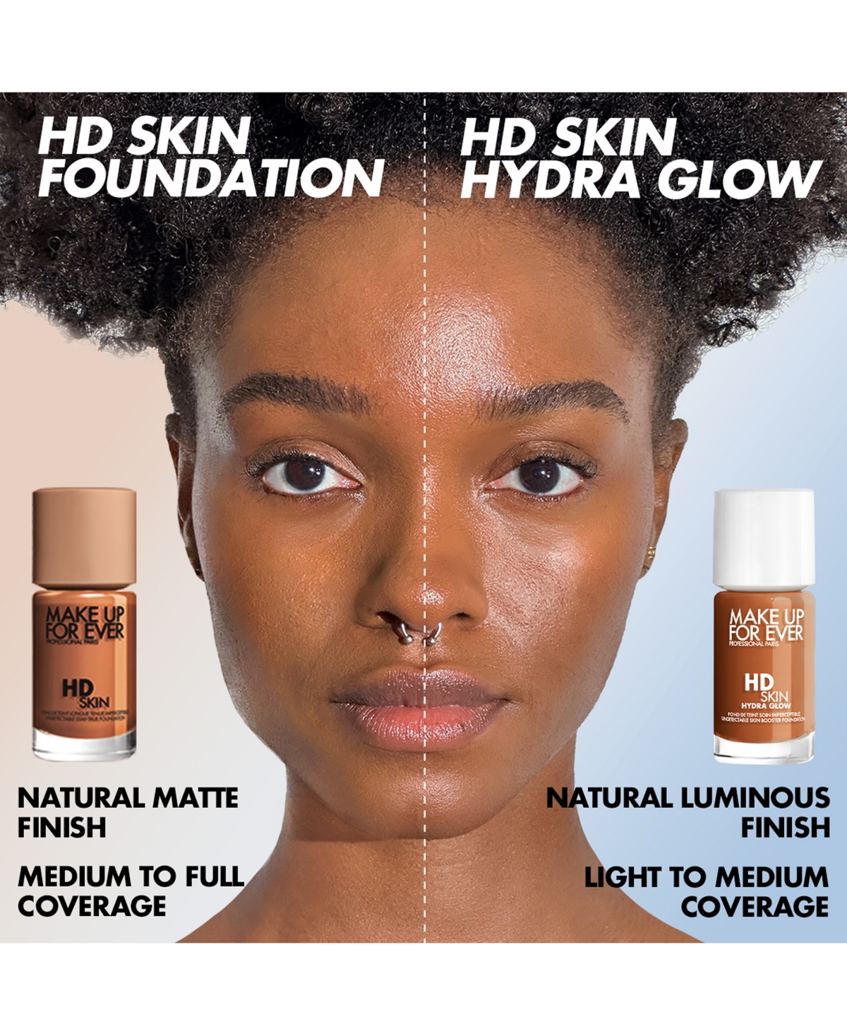 Shop Make Up For Ever Hd Skin Hydra Glow Skincare Foundation With Hyaluronic Acid In Y - Cool Honeyâ - For Medium To Tan Ski
