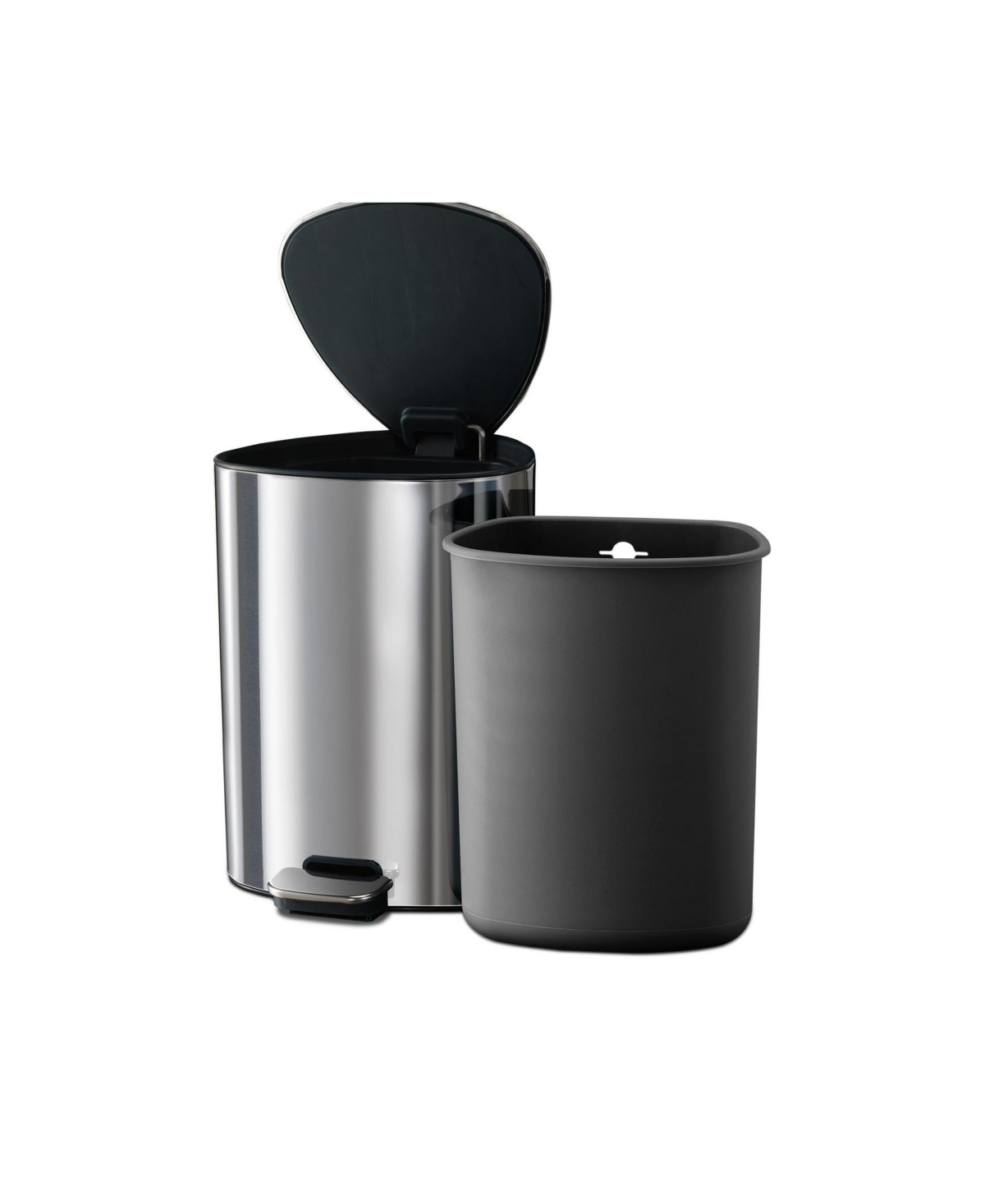Joseph Joseph Collect 4-liter Stainless Steel Compost Caddy With Removable Bucket In Gray