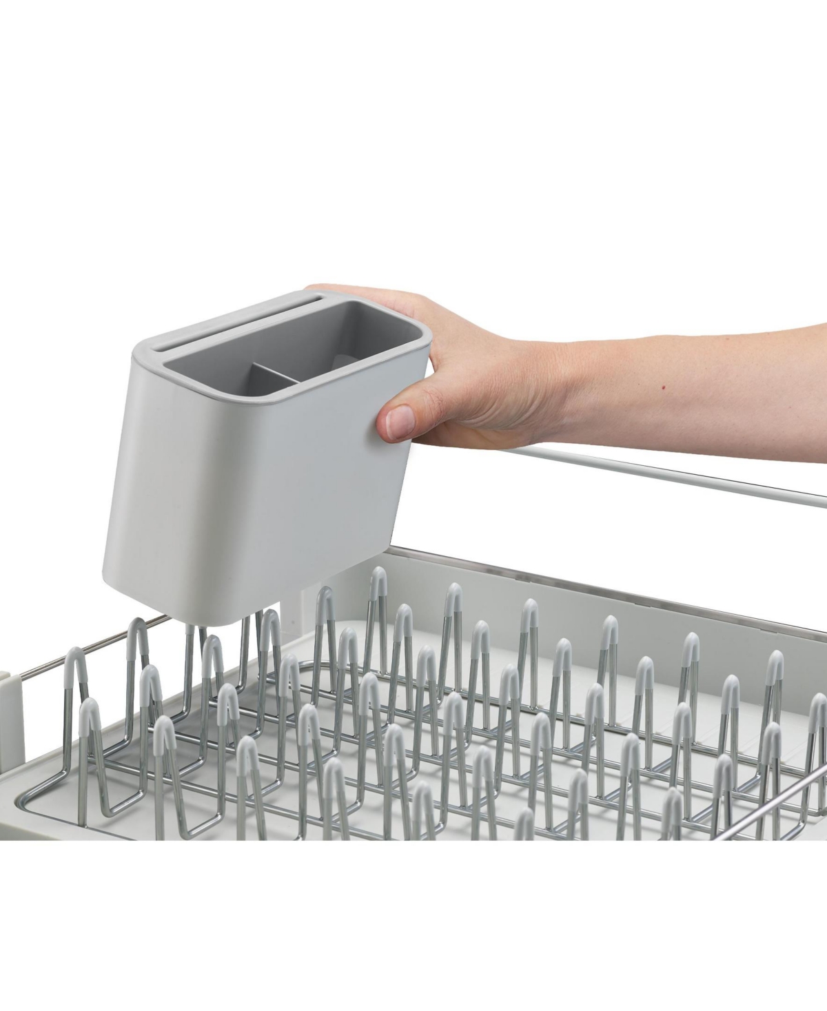 Joseph Joseph Extend Steel Expandable Dish Rack In White