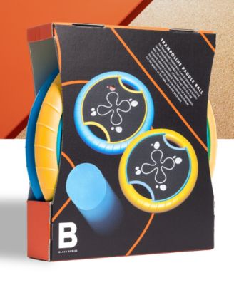 Trampoline Paddle Ball and Flying Disc Set, Indoor Outdoor Game for Two