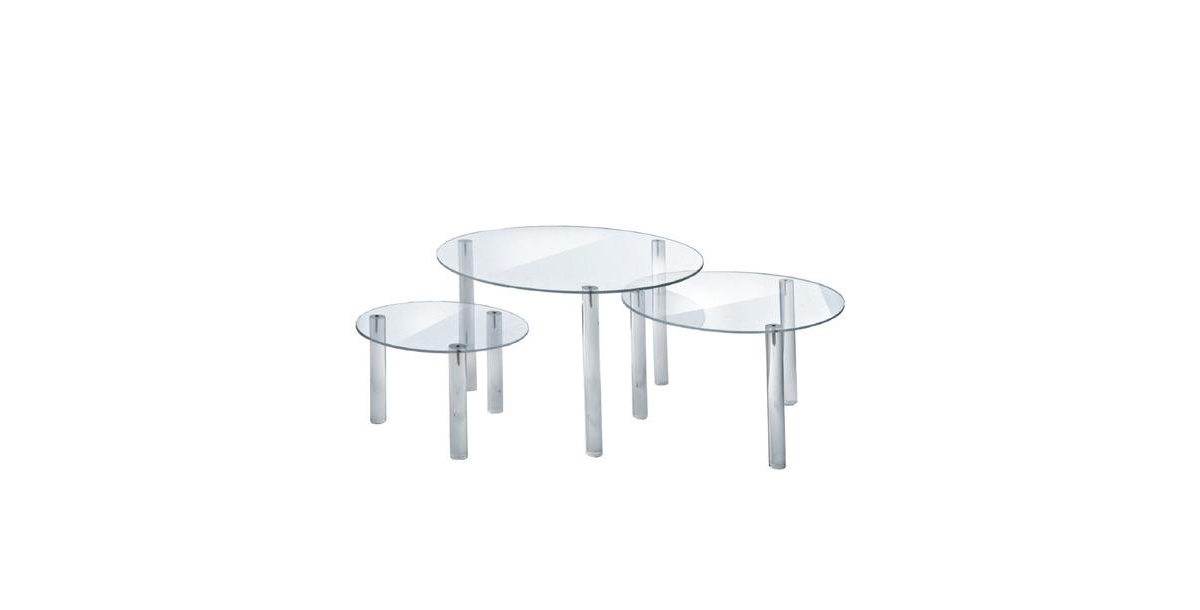 3-Piece Acrylic Large Round Riser Set