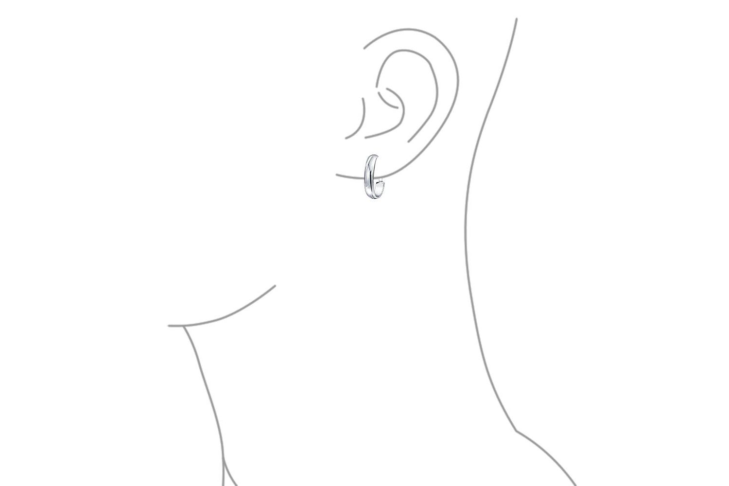 Classic Basic Simple Lightweight Clip On Hoop Earrings Non Pierced Ears Gold Plated Sterling Silver .75 Diameter