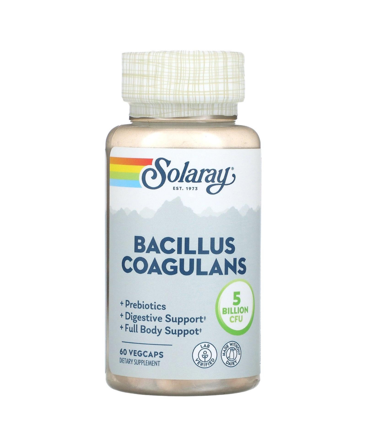 Bacillus Coagulans 5 Billion - 60 VegCaps (2.5 Billion per Capsule) - Assorted Pre-Pack