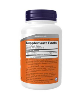 Acetyl-L Carnitine, 750 mg, 90 Tabs