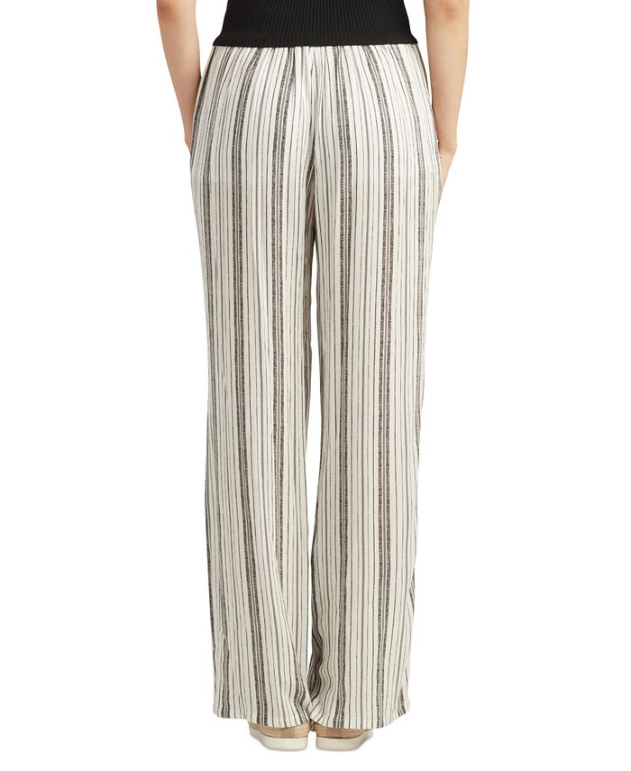BCX Juniors' Striped Pull-On Mid-Rise Pants - Macy's