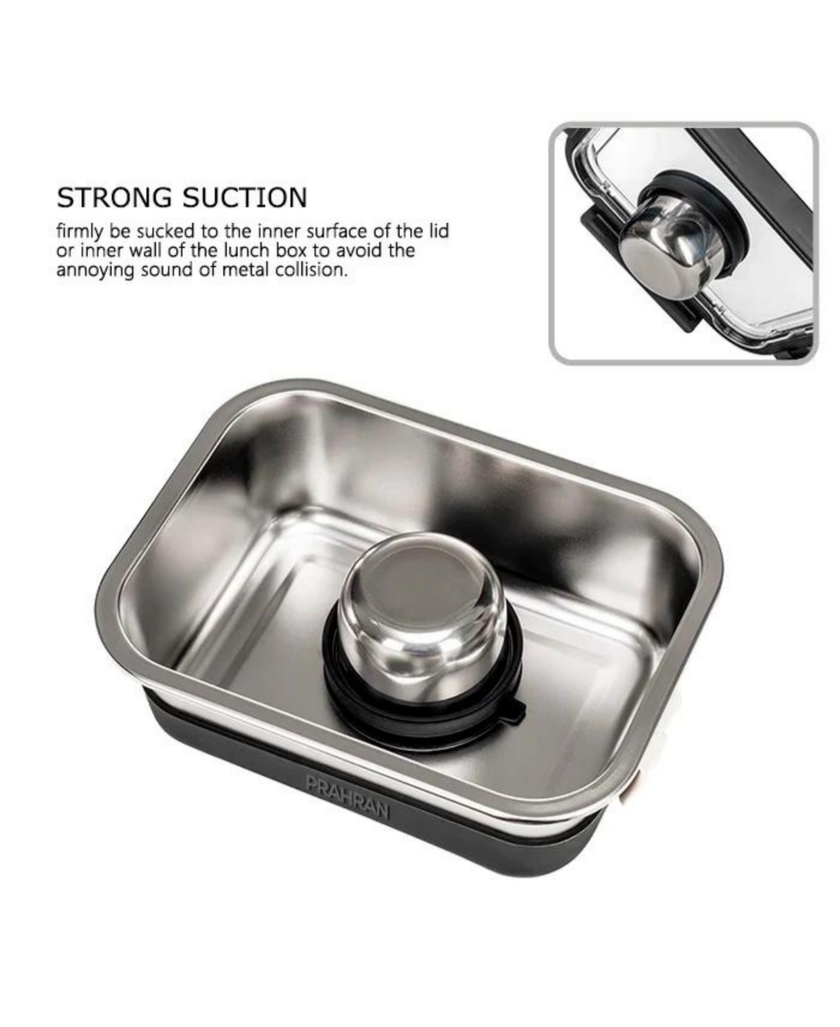 Shop Fenger Stainless-steel Sauce Box With Silicone Suction Lid In Black