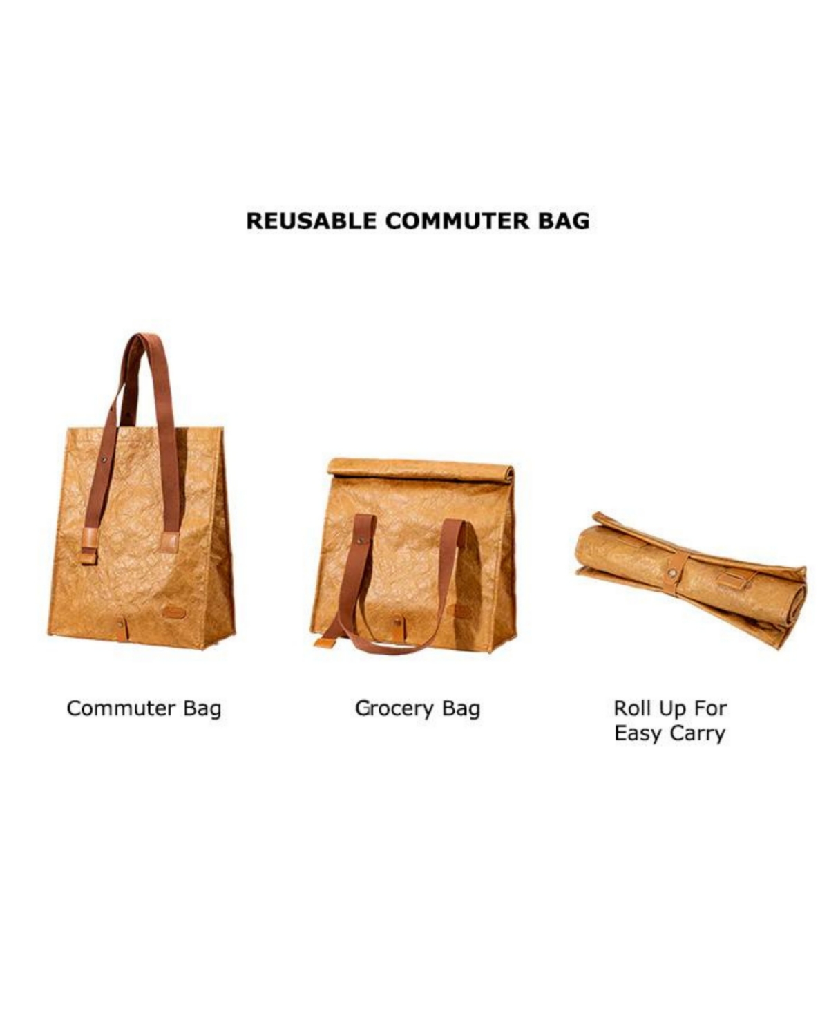 Shop Fenger Tyvek Reusable Commuter Bag In Brown
