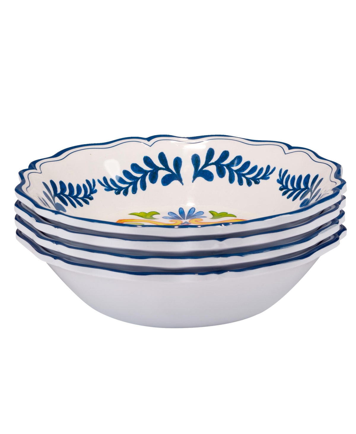 Certified International Flores Set Of 4 All Purpose Bowl 8.5" X 2", Service For 4 In Miscellaneous