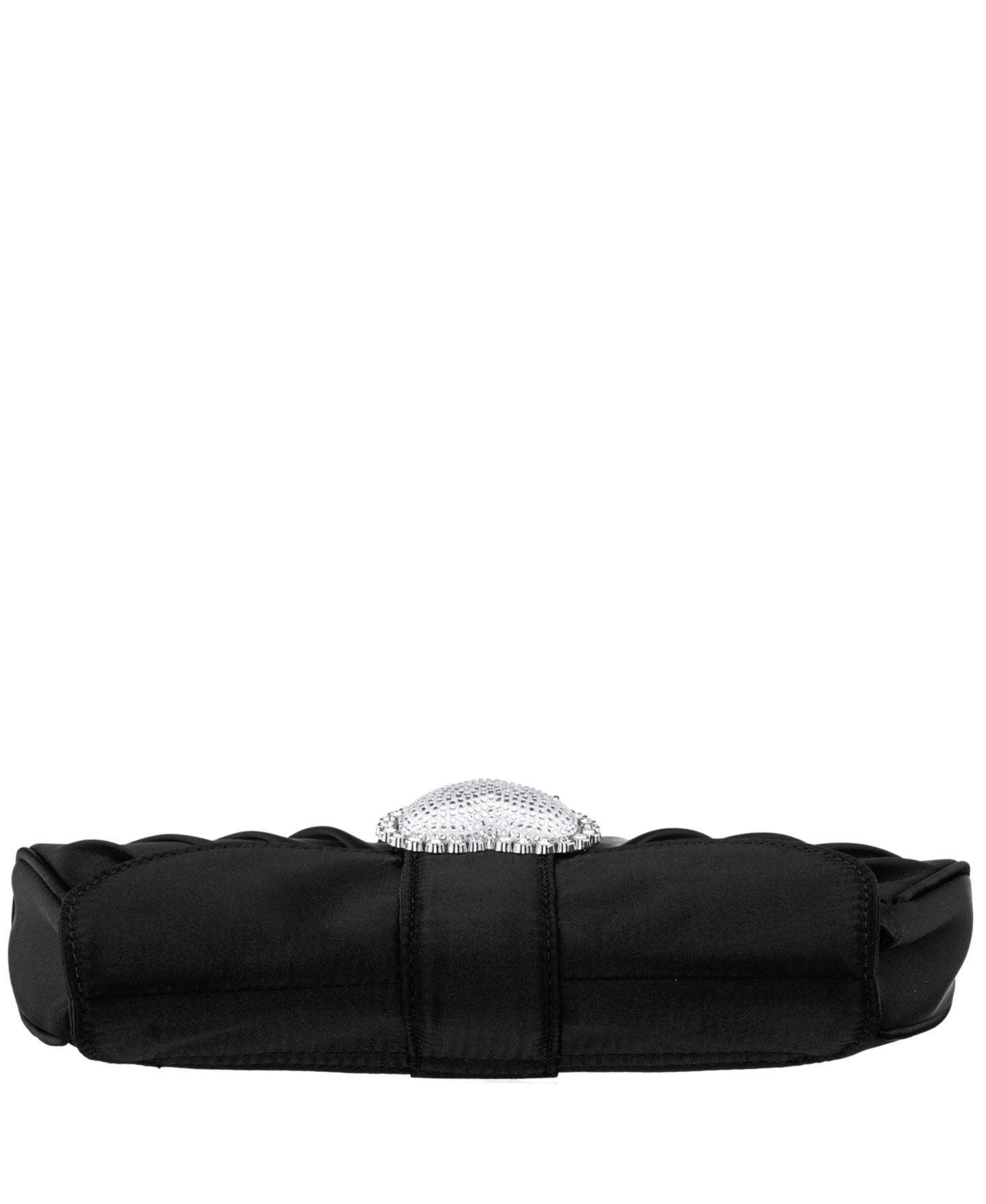 Женский клатч Nina Crystal Heart Adorned Clutch Handbag, цвет: Чёрный — фото 5