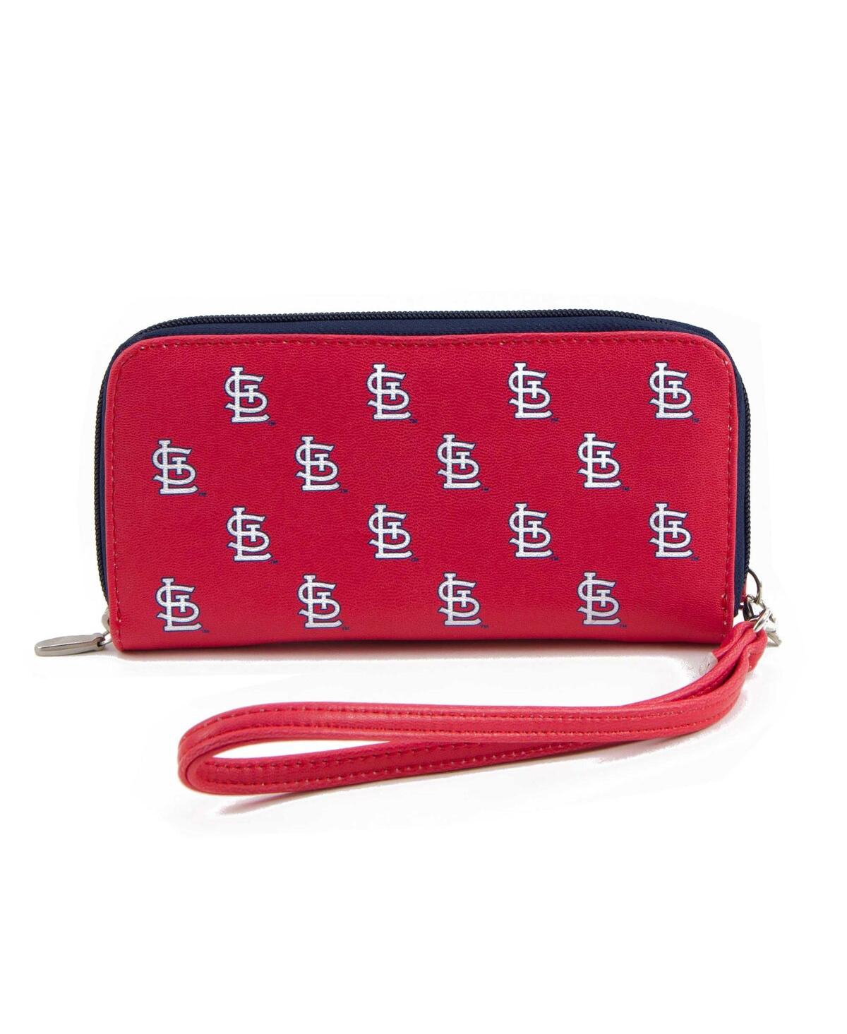Shop Eagles Wings Women's St. Louis Cardinals Zip-around Wristlet Wallet In Red