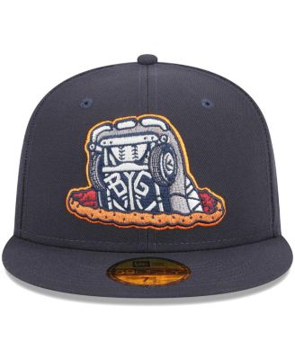 Men's Navy Bowling Green Hot Rods Theme Nights Bowling Green Sinkholes 59FIFTY Fitted Hat